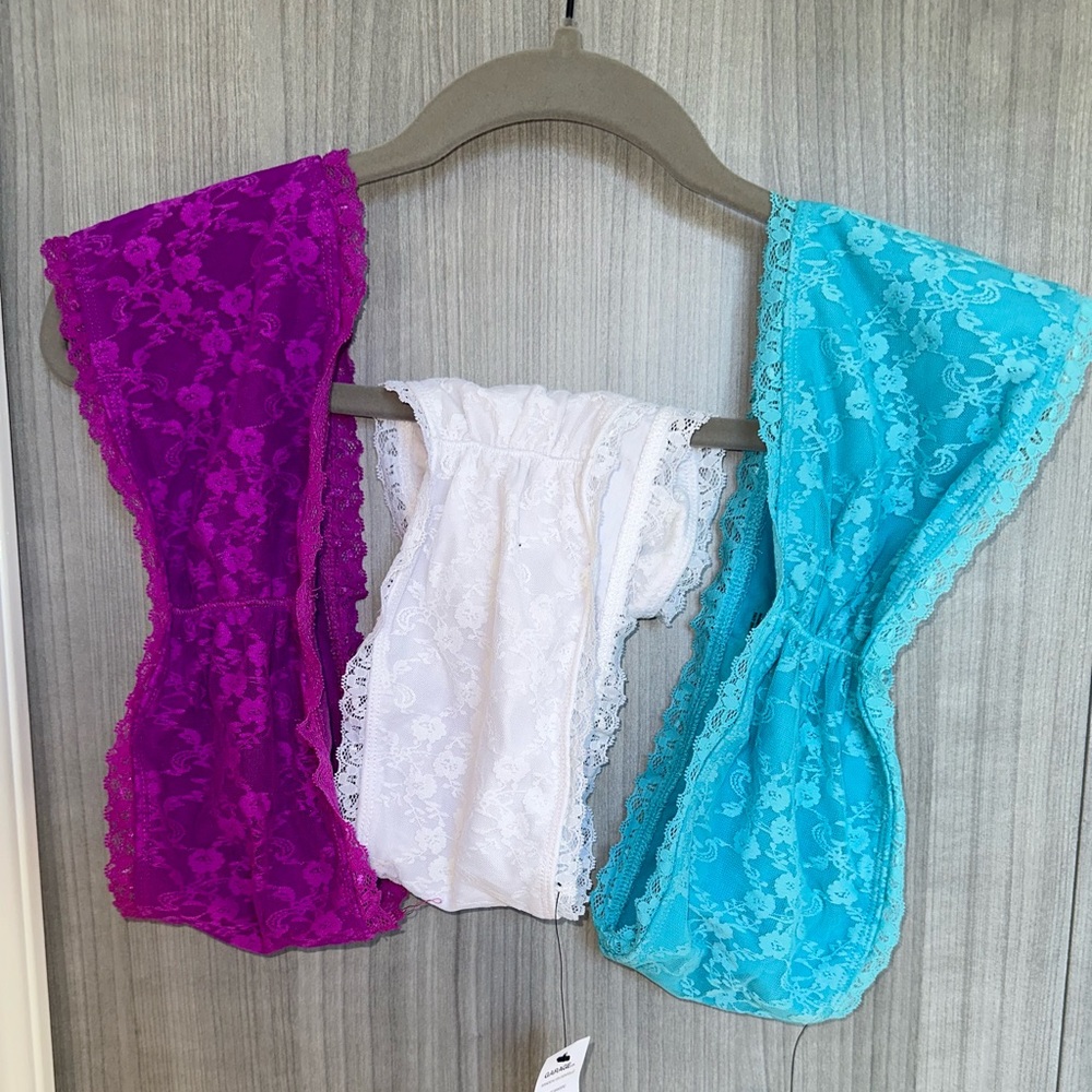 Lace bandeau (3 pack)